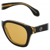Giorgio Armani - Men’s Panto Sunglasses - Black Orange - Sunglasses - Giorgio Armani Eyewear