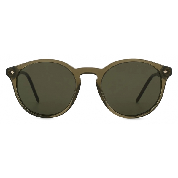 Giorgio Armani - Men’s Panto Asian Fit Sunglasses - Green - Sunglasses - Giorgio Armani Eyewear