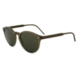 Giorgio Armani - Men’s Panto Asian Fit Sunglasses - Green - Sunglasses - Giorgio Armani Eyewear