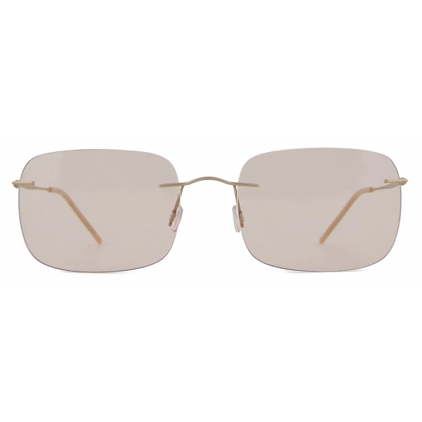 Giorgio Armani - Men’s Pillow Sunglasses - Pale Gold Brown - Sunglasses - Giorgio Armani Eyewear