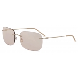 Giorgio Armani - Men’s Pillow Sunglasses - Pale Gold Brown - Sunglasses - Giorgio Armani Eyewear