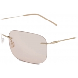 Giorgio Armani - Men’s Pillow Sunglasses - Pale Gold Brown - Sunglasses - Giorgio Armani Eyewear