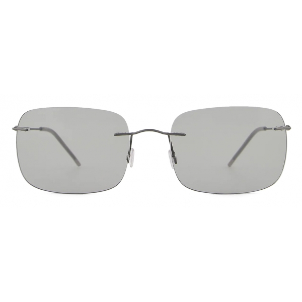 Giorgio Armani - Men’s Pillow Sunglasses - Gunmetal Grey - Sunglasses - Giorgio Armani Eyewear