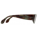 Giorgio Armani - Men’s Rectangular Sunglasses - Green Havana - Sunglasses - Giorgio Armani Eyewear