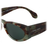 Giorgio Armani - Men’s Rectangular Sunglasses - Green Havana - Sunglasses - Giorgio Armani Eyewear