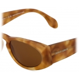 Giorgio Armani - Men’s Rectangular Sunglasses - Havana Honey Brown - Sunglasses - Giorgio Armani Eyewear