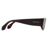 Giorgio Armani - Men’s Rectangular Sunglasses - Havana Brown - Sunglasses - Giorgio Armani Eyewear