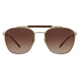 Giorgio Armani - Men’s Square Sunglasses - Pale Gold Brown - Sunglasses - Giorgio Armani Eyewear