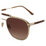 Giorgio Armani - Men’s Square Sunglasses - Pale Gold Brown - Sunglasses - Giorgio Armani Eyewear