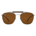 Giorgio Armani - Men’s Square Sunglasses - Silver Brown - Sunglasses - Giorgio Armani Eyewear