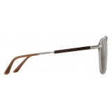 Giorgio Armani - Men’s Square Sunglasses - Silver Brown - Sunglasses - Giorgio Armani Eyewear