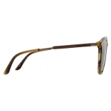 Giorgio Armani - Men’s Square Sunglasses - Silver Brown - Sunglasses - Giorgio Armani Eyewear