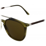 Giorgio Armani - Men’s Square Sunglasses - Striped Green Brown - Sunglasses - Giorgio Armani Eyewear