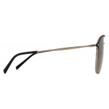 Giorgio Armani - Men’s Square Sunglasses - Light Gold Polarized Gradient Grey - Sunglasses - Giorgio Armani