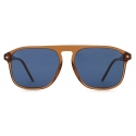 Giorgio Armani - Occhiali da Sole Uomo Forma Squadrata - Marrone Blu - Occhiali da Sole - Giorgio Armani Eyewear