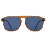 Giorgio Armani - Occhiali da Sole Uomo Forma Squadrata - Marrone Blu - Occhiali da Sole - Giorgio Armani Eyewear