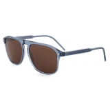 Giorgio Armani - Men’s Square Sunglasses - Transparent Blue Brown - Sunglasses - Giorgio Armani Eyewear