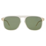 Giorgio Armani - Men’s Square Sunglasses - Transparent Yellow Green - Sunglasses - Giorgio Armani Eyewear