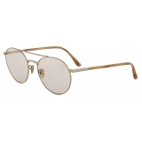 Giorgio Armani - Men’s Round Sunglasses - Pale Gold Photosensitive - Sunglasses - Giorgio Armani Eyewear