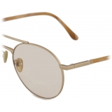 Giorgio Armani - Men’s Round Sunglasses - Pale Gold Photosensitive - Sunglasses - Giorgio Armani Eyewear