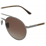 Giorgio Armani - Men’s Round Sunglasses - Gunmetal Grey Green - Sunglasses - Giorgio Armani Eyewear