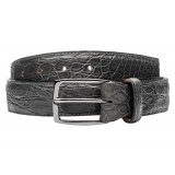 Avvenice - Astrea - Crocodile Belt - Anthracite - Handmade in Italy - Exclusive Luxury Collection