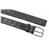 Avvenice - Astrea - Crocodile Belt - Anthracite - Handmade in Italy - Exclusive Luxury Collection