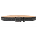 Avvenice - Astrea - Crocodile Belt - Anthracite - Handmade in Italy - Exclusive Luxury Collection