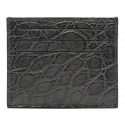 Avvenice - Crocodile Credit Card Holder - Anthracite - Handmade in Italy - Exclusive Luxury Collection