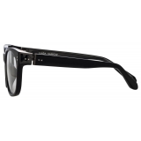 Linda Farrow - Cedric Rectangular Optical Frames in Black and Nickel - LFL1275C10OPT - Linda Farrow Eyewear