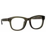 Linda Farrow - Edson Optical D-Frame in Translucent Green - LFL1385C9OPT - Linda Farrow Eyewear