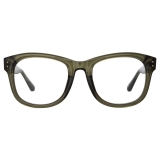 Linda Farrow - Occhiali da Vista Edson D-Frame in Verde Traslucido - LFL1385C9OPT - Linda Farrow Eyewear