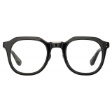 Linda Farrow - Fletcher Angular Optical Frame in Black and Nickel - LFL1103C14OPT - Linda Farrow Eyewear
