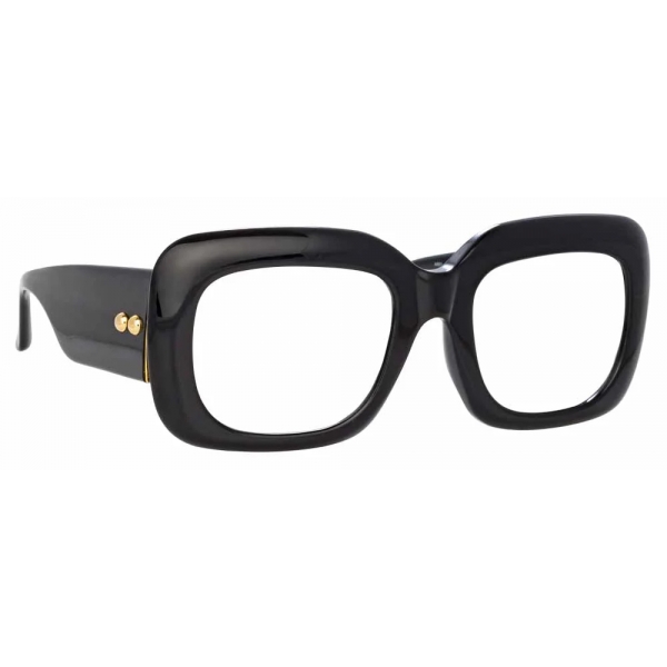 Linda Farrow - Lavinia C6 Rectangular Optical Frame in Black - LFL995C6OPT - Linda Farrow Eyewear