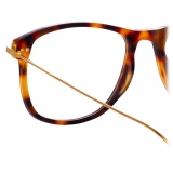 Linda Farrow - Finial Optical D-Frame in Tortoiseshell - LF72C2OPT - Linda Farrow Eyewear