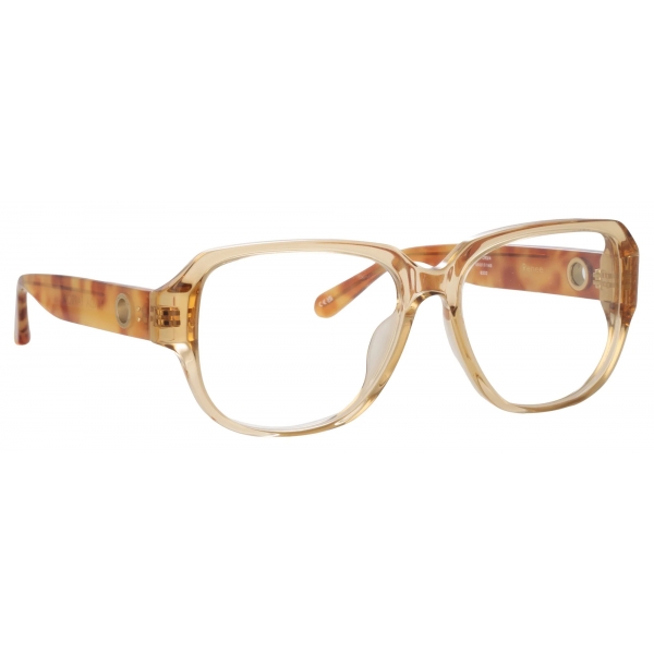 Linda Farrow - Occhiali da Vista Oversize Renee in Zafferano - LFL1293C2OPT - Linda Farrow Eyewear