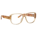 Linda Farrow - Renee Oversized Optical Frame in Saffron - LFL1293C2OPT - Linda Farrow Eyewear