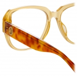 Linda Farrow - Renee Oversized Optical Frame in Saffron - LFL1293C2OPT - Linda Farrow Eyewear