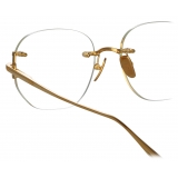 Linda Farrow - Sandor Angular Optical Frame in Yellow Gold - Linda Farrow Eyewear
