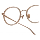 Linda Farrow - Sato Oval Optical Frame in Rose Gold - LFL1452C3OPT - Linda Farrow Eyewear