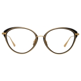 Linda Farrow - Song Cat Eye Optical Frame in Yellow Gold - LFL1445C4OPT - Linda Farrow Eyewear