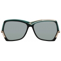 Cazal - Vintage 178/3 - Legendary - Nero Verde Erboso - Occhiali da Sole - Cazal Eyewear