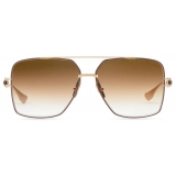 DITA - Grand-Emperik - Oro Bianco Spazzolato Cappuccino Marrone - DTS159 - Occhiali da Sole - DITA Eyewear