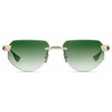 DITA - Grand-Imperyn - White Gold Antique Silver Dark Green - DTS164 - Sunglasses - DITA Eyewear