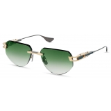 DITA - Grand-Imperyn - White Gold Antique Silver Dark Green - DTS164 - Sunglasses - DITA Eyewear
