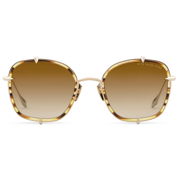 DITA - Talon-Three - Brown Hazel White Gold - DTS442 - Sunglasses - DITA Eyewear