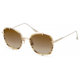 DITA - Talon-Three - Brown Hazel White Gold - DTS442 - Sunglasses - DITA Eyewear