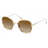 DITA - Talon-Three - Marrone Nocciola Oro Bianco - DTS442 - Occhiali da Sole - DITA Eyewear