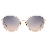 DITA - Talon-Three - Crystal White Gold Grey Peach Gradient - DTS442 - Sunglasses - DITA Eyewear