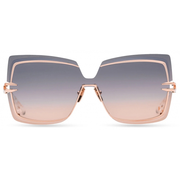 DITA - Brokyn - Rose Gold Dark Grey Peach Gradient - DTS440 - Sunglasses - DITA Eyewear